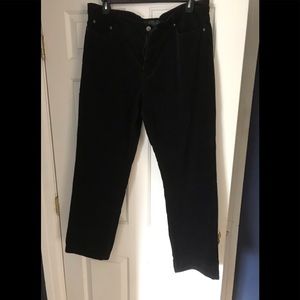 Ralph Lauren Black Corduroy Jeans Size 18W